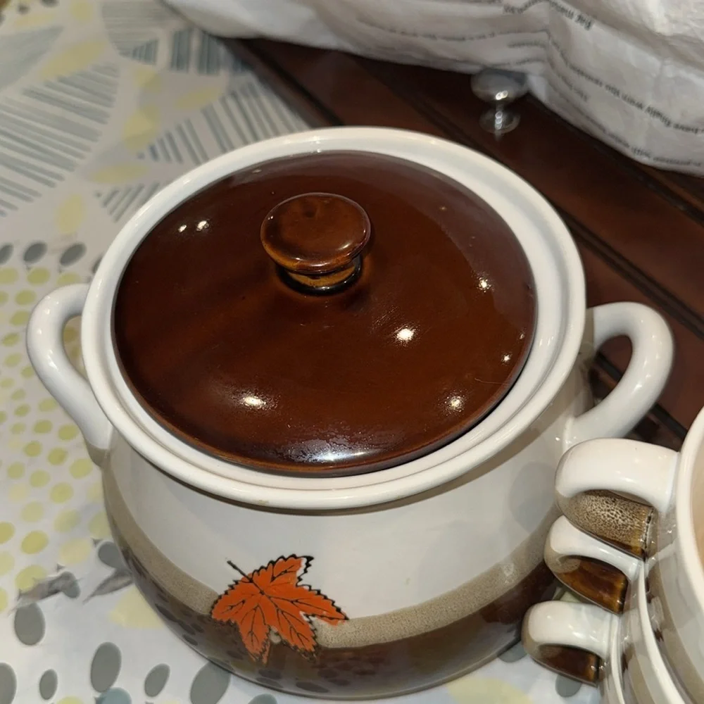 SOUP BOWL AND SOUP DISHES FOR SALE SUPRE CUTE FOR FALL